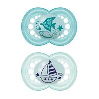 זוג מוצצי לטקס 16+ מאם - MAM אקופארם - ecopharm