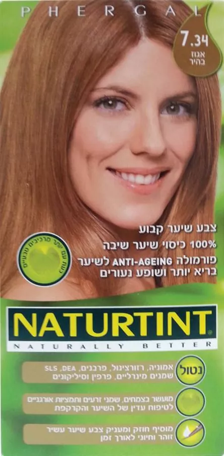 נטורטינט צבע לשיער גוון 7.34 אגוז בהיר
