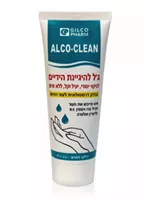 ג'ל להגיינת הידיים ‎ALCO‎ ‎CLEAN‎ ‎TUBE‎ ‎100‎ML אקופארם - ecopharm