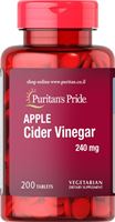 Puritan's Pride חומץ תפוחים 240 מ"ג פיוריטן אקופארם - ecopharm