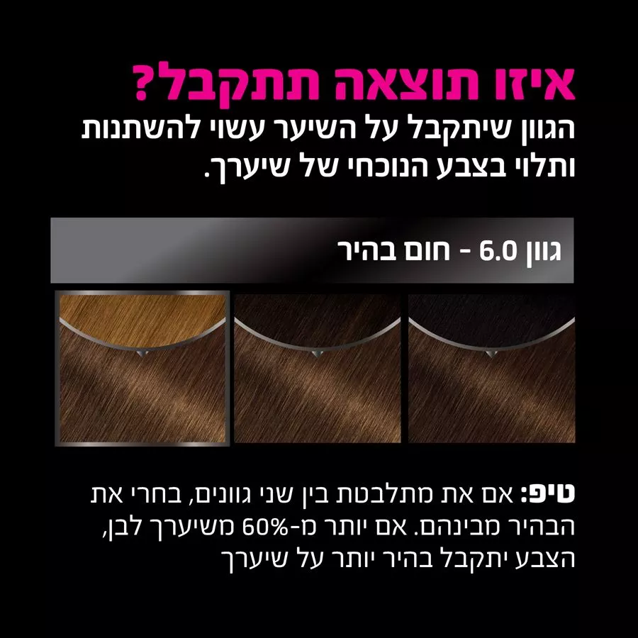 גרנייה אוליה צבע שיער חום בהיר 6.0