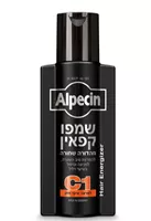 אלפסין שמפו קפאין C1 מהדורה שחורה אקופארם - ecopharm