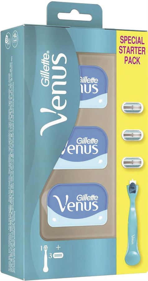 ג'ילט ונוס מכשיר ו3 סכינים