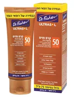 ד"ר פישר אולטרסול קרם פנים SPF 50 להגנה גבוהה ורחבה מקרינת השמש אקופארם - ecopharm