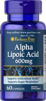 Puritan's Pride חומצה אלפא ליפואית 600 מ"ג פיוריטן אקופארם - ecopharm
