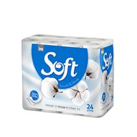 נייר טואלט דו שכבתי רך וקטיפתי אקופארם - ecopharm