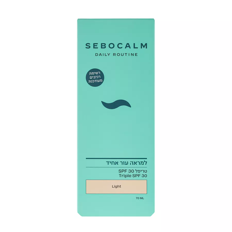 סבוקלם טריפל לחות+גוון+ הגנה מהשמש SEBOCALM