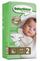 חיתולי NB בייביסיטר מידה 2 אקופארם - ecopharm