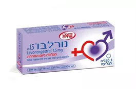 NORLEVO TAB 1.5MG  1 - נורלבו 1.5 מ"ג אקופארם - ecopharm