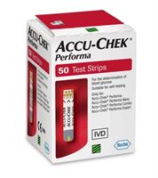 סטריפים למכשיר בדיקת סוכר ACCU-CHEK PERFORMA 50 F2 אקופארם - ecopharm