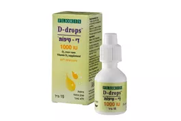 טיפות ויטמין 1000 D אקופארם - ecopharm