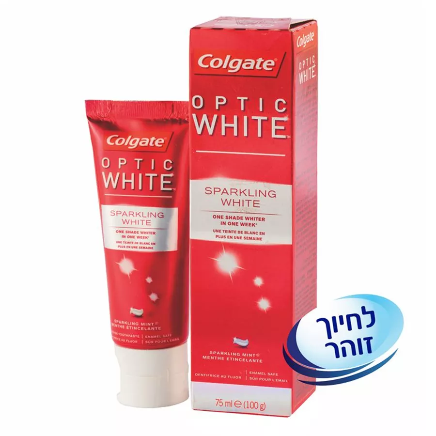 קולגייט משחת שיניים OPTIC WHITE ספרקלינג