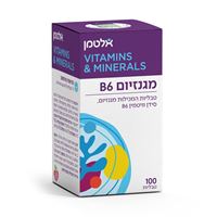 ‏אלטמן מגנזיום וויטמין B6 100 כמוסות altman אקופארם - ecopharm