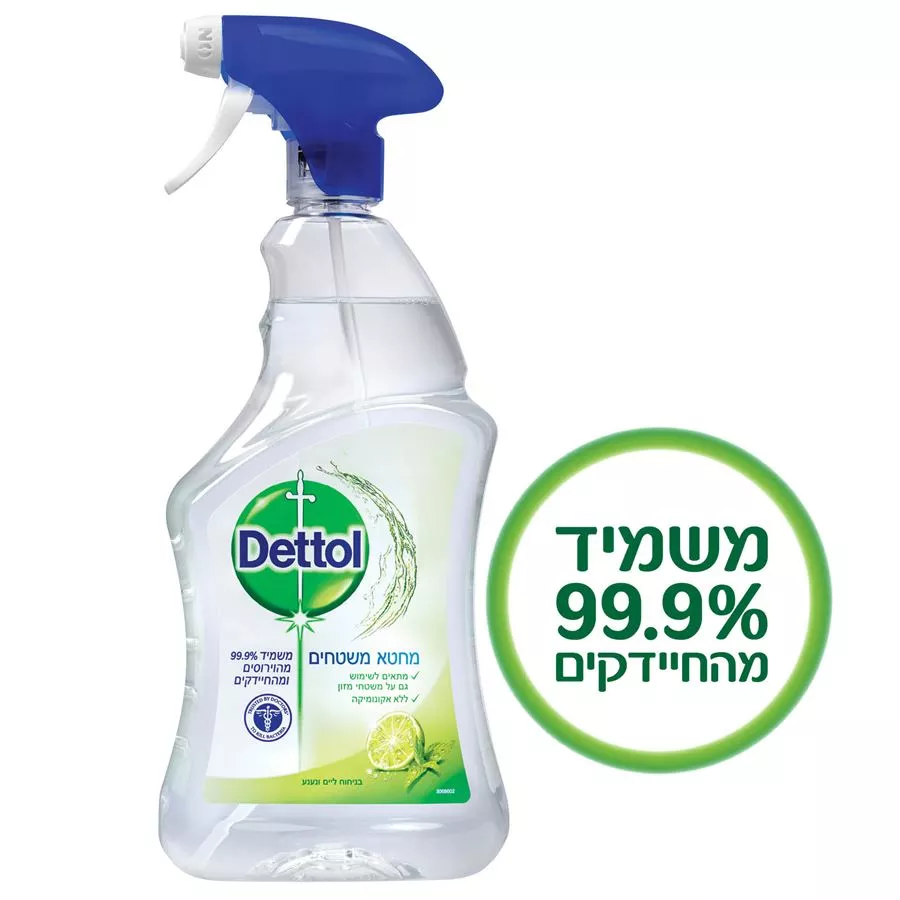 דטול מחטא משטחים בניחוח ליים ונענע
