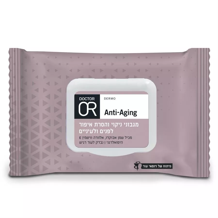מגבוני ניקוי והסרת איפור לפנים ולעיניים DR OR Anti -Aging