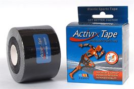 טייפ קינזיולוגי  צבע שחור אקופארם - ecopharm