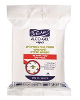 ד"ר פישר אלכו-ג'ל WIPES מגבונים לניקוי וחיטוי משטחים אקופארם - ecopharm