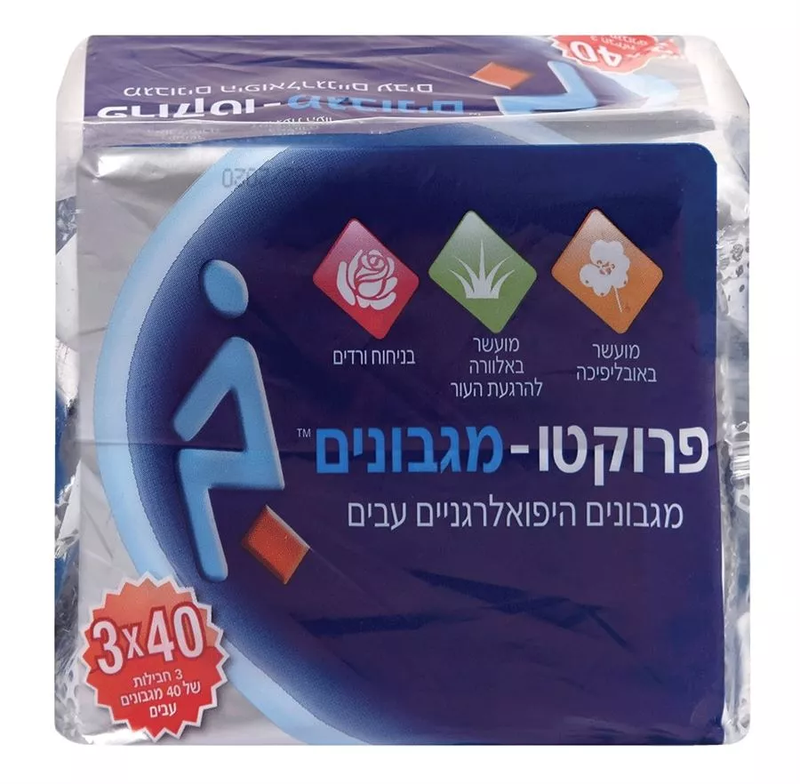PROCTO WIPES מגבונים היפואלרגניים עבים