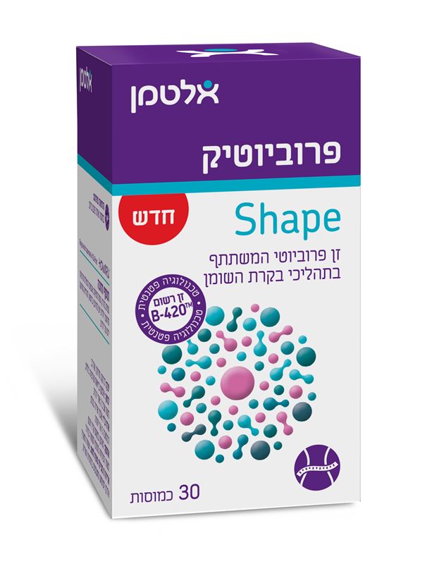 אלטמן פרוביוטיק Shape (שייפ)‏ 30 כמוסות altman