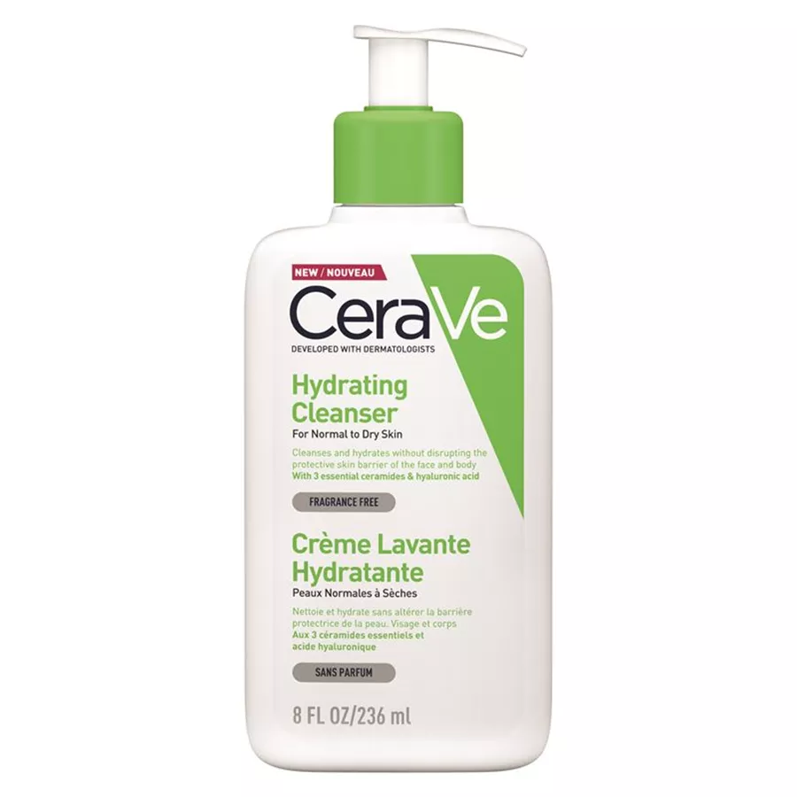 CERAVE תחליב ג'ל לניקוי והזנת העור בלחות- לעור רגיל עד יבש