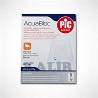 פד עם שוליים דביקים דק שקוף ע.במים 8*10 סמ 5 יח' AQUABLOC אקופארם - ecopharm
