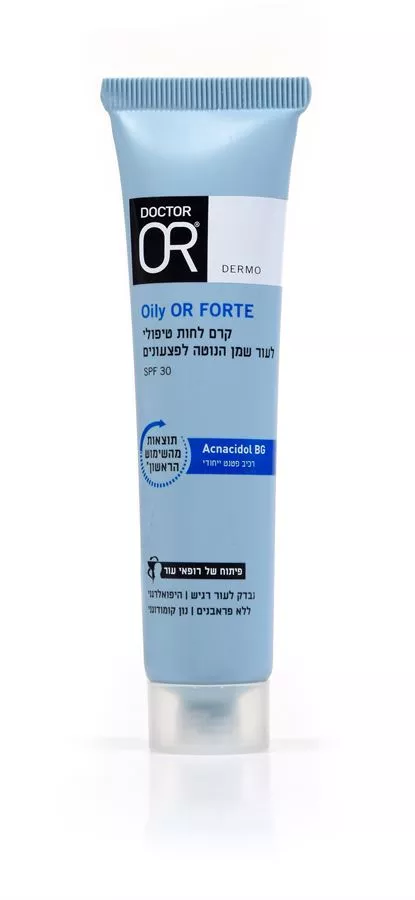 ‎DR‎ ‎OR‎ ‎OILY‎ ‎FORTE‎ ‎ קרם לחות טיפולי לעור שמן הנוטה לפצעונים