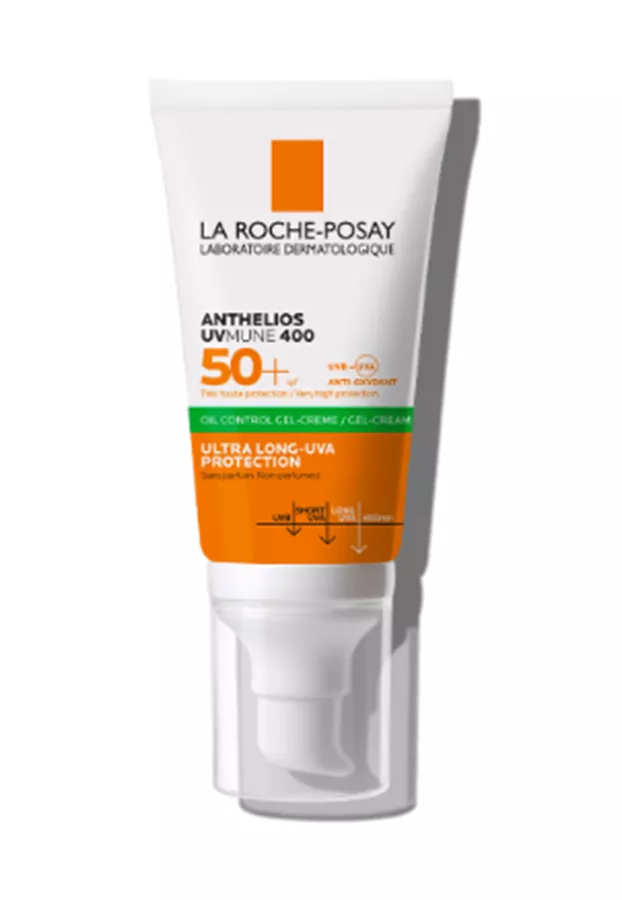 אנתליוס קרם ג'ל לפנים למראה נטול ברק SPF50+