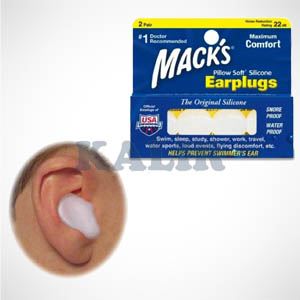 אטמי אוזניים MACKS מבוגר נגד רעש ומים