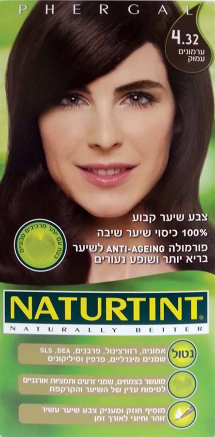 נטורטינט צבע לשיער גוון 4.32 ערמוני עמוק