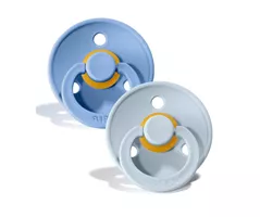 ביבס זוג מוצצים בלו סקיי מידה 1 - BIBS אקופארם - ecopharm