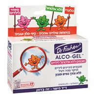 ד"ר פישר אלכו- ג'ל מגבונים לילדים - ללא אלכוהול אקופארם - ecopharm
